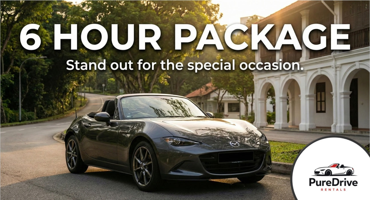 6-hour Rental for Mazda MX5 2.0A